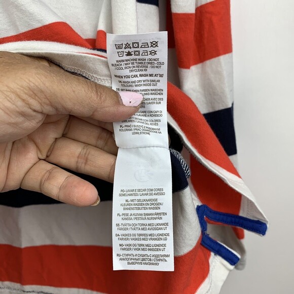 Boden Stripes Ahead of The Rest Color Block Top Size 8 Super Soft stretchy - Picture 8 of 9